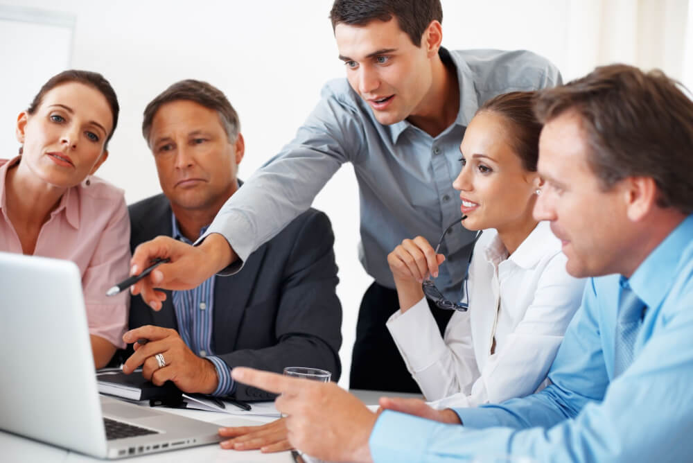 Business owner managing a listing